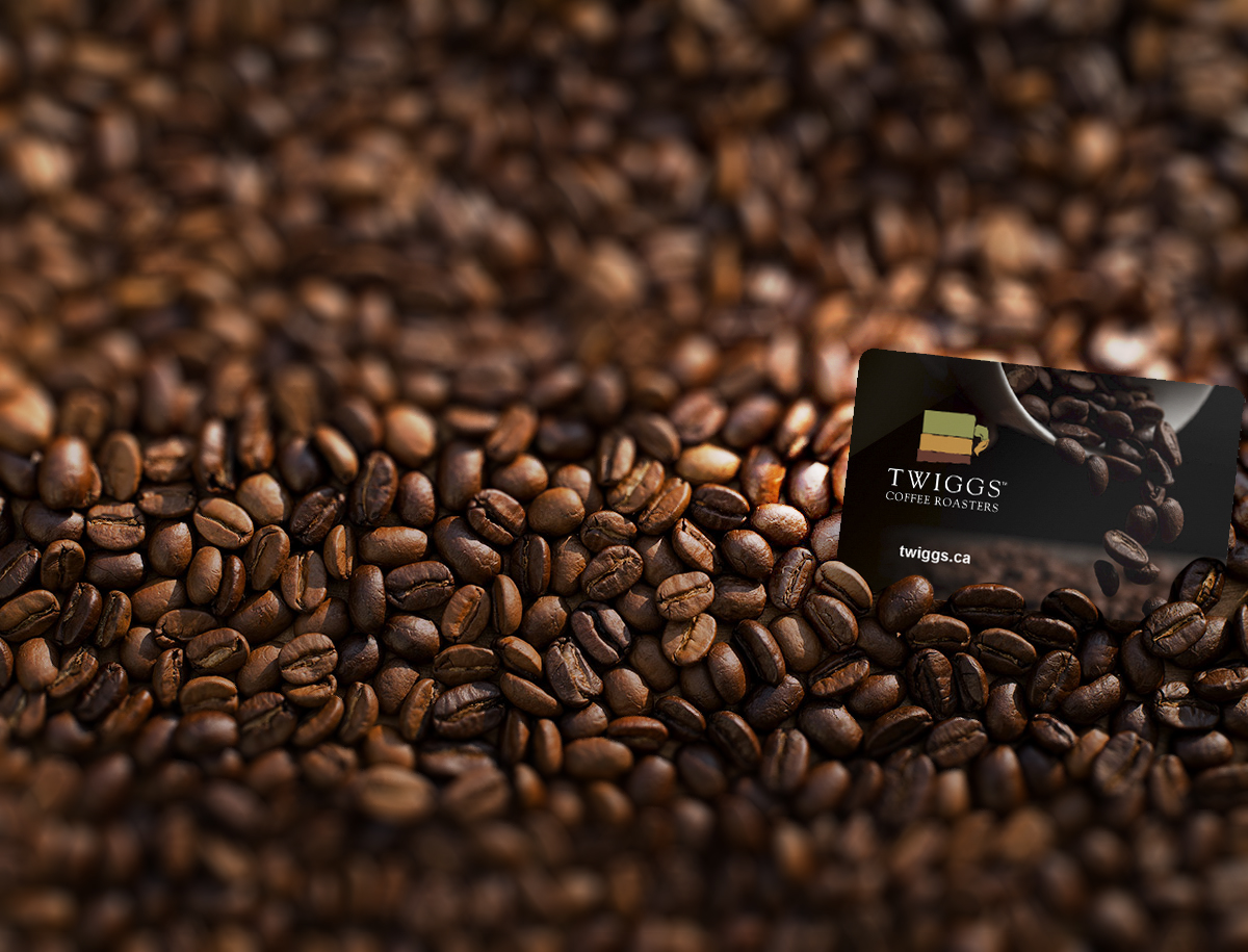 Coffee Beans Gift Card Twiggs Coffee Roasters